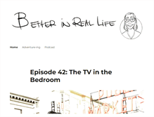 Tablet Screenshot of betterinrealife.com